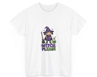 魔女お願いハロウィンシャツ - 面白い皮肉な魔女Tシャツ