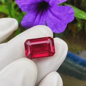 AAA 16.40+Ct Striking Natural Burmese Red Ruby Certified Emerald Loose Gemstone