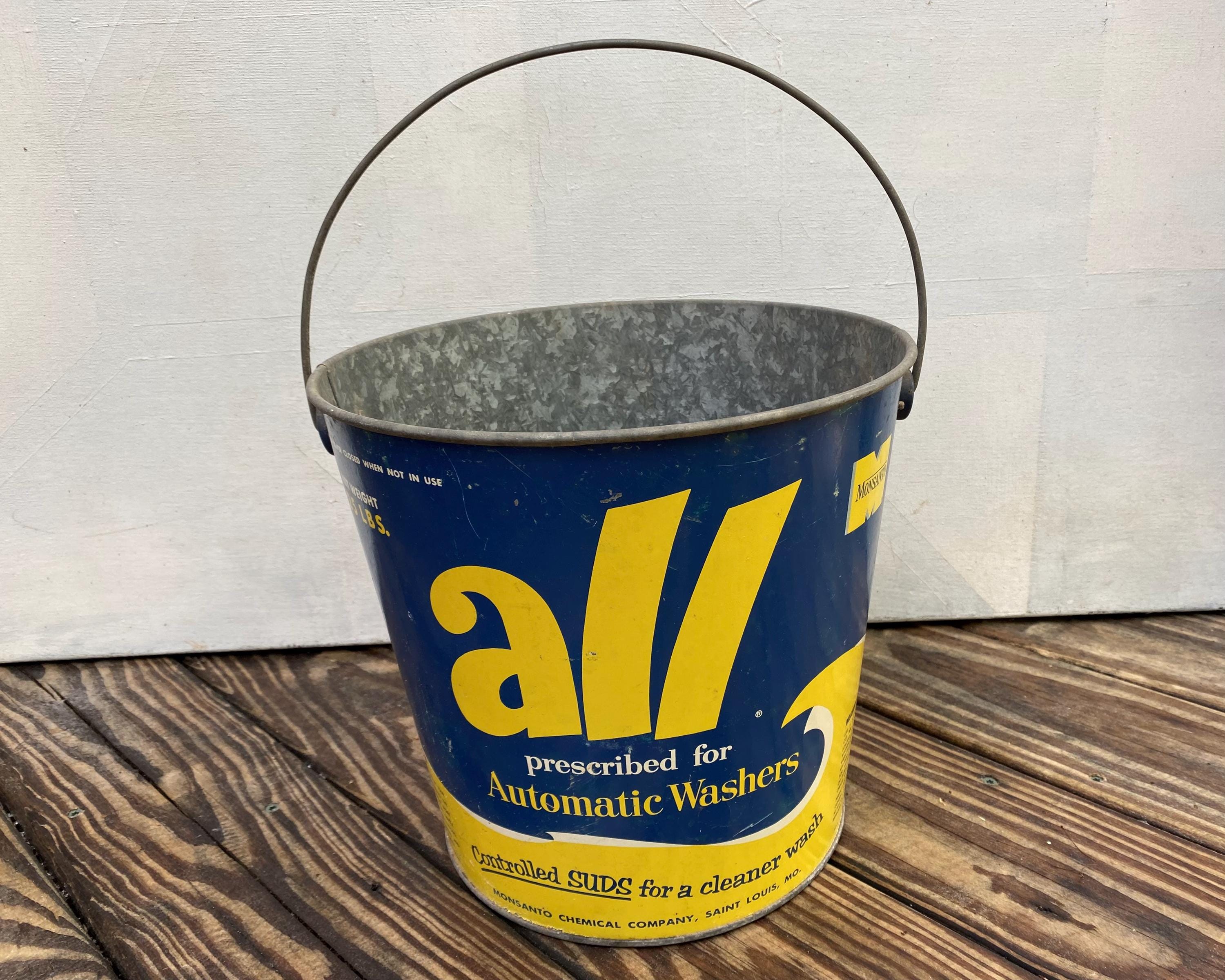 HOLD for Ks-vintage All Laundry Detergent Pail, Planter, No Lid