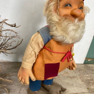 Vintage Steiff 11.5 Tall Gucki, Gnome, Dwarf Doll, Made In Germany, German Made, Old Man With Beard image 8