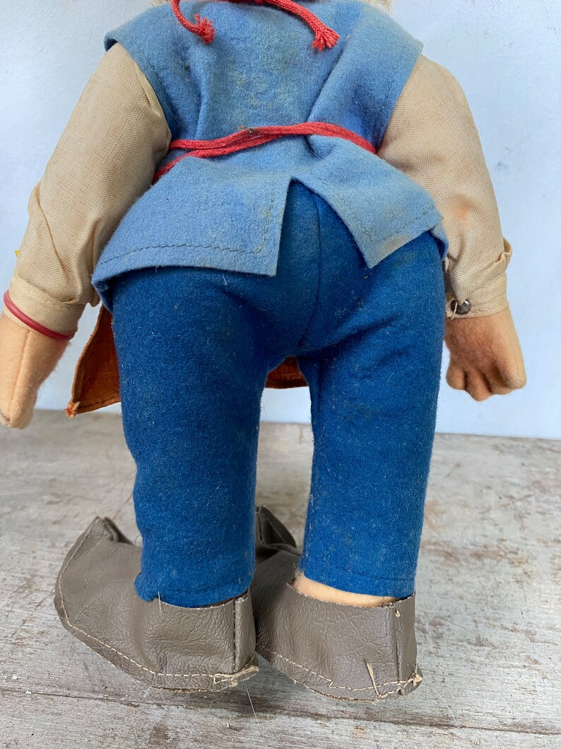 Vintage Steiff 11.5 Tall Gucki, Gnome, Dwarf Doll, Made In Germany, German Made, Old Man With Beard image 10