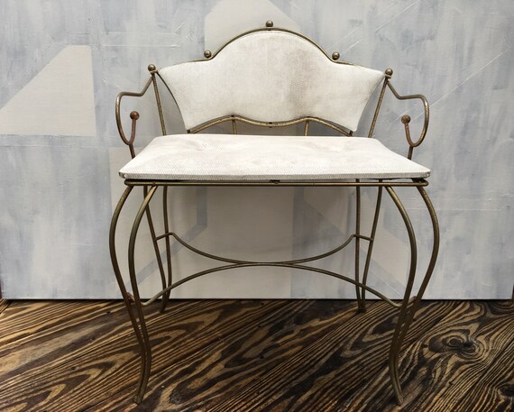 vintage metal vanity table table mirror image vintage dressing table chair vanity stool mid century modern etsy vintage metal vanity table table mirror image vintage dressing table chair vanity stool mid century modern etsy