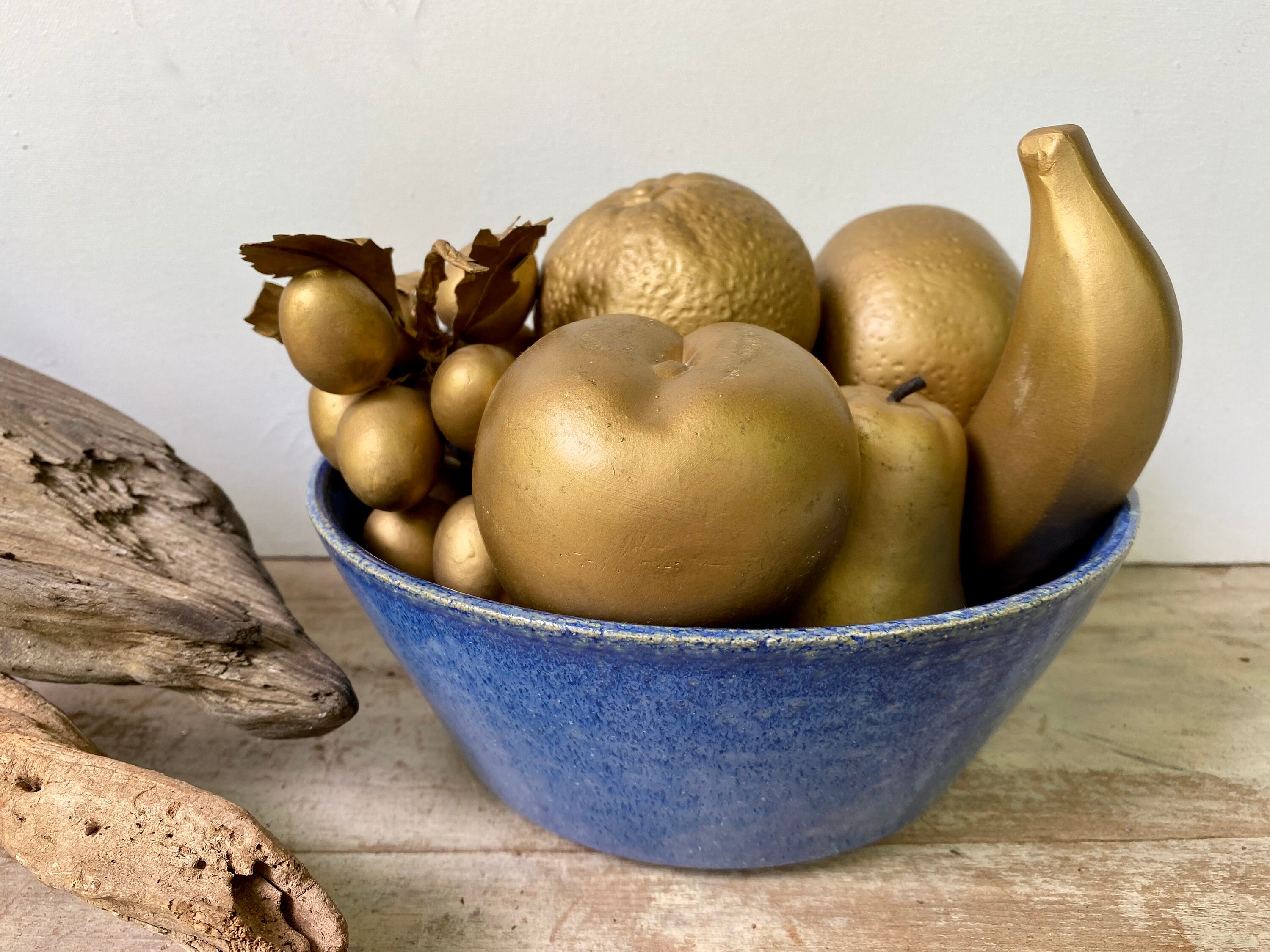 Vintage Gold Faux Fruit 7 Stück Gips oder ähnliche Früchte Etsy