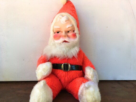 old stuffed santa claus