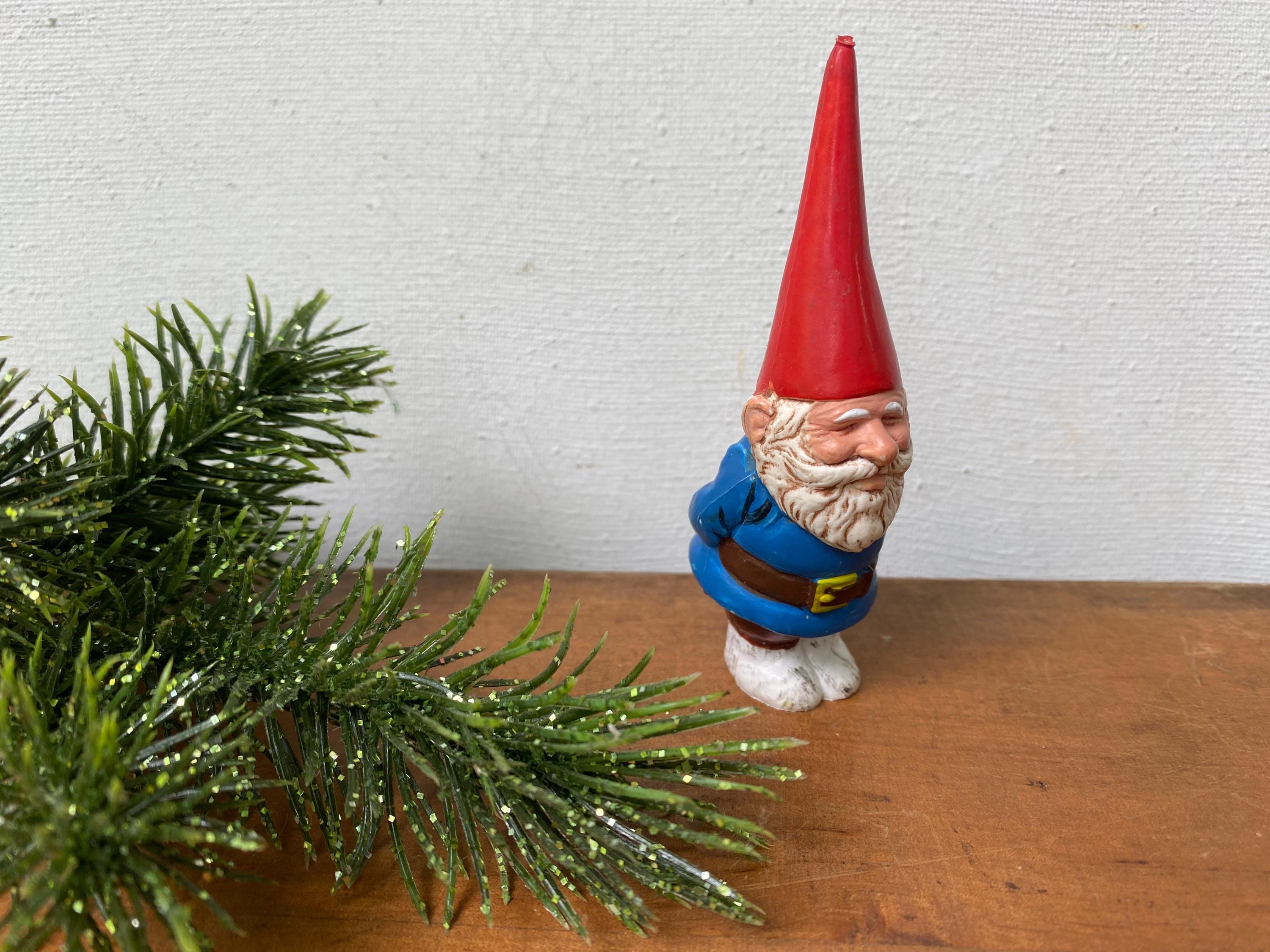 Vintage Unieboek David the Gnome, PVC. Figure, Small Gnome Figure