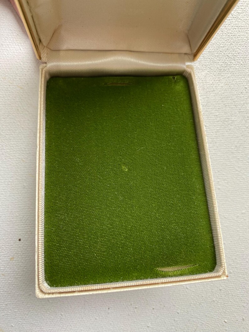Mid Century Modern Krementz Jewelry Clamshell Presentation Box for ...