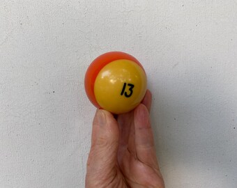 Vintage 13 Pool Ball, Superstition, Halloween, Bad Luck, Good Luck