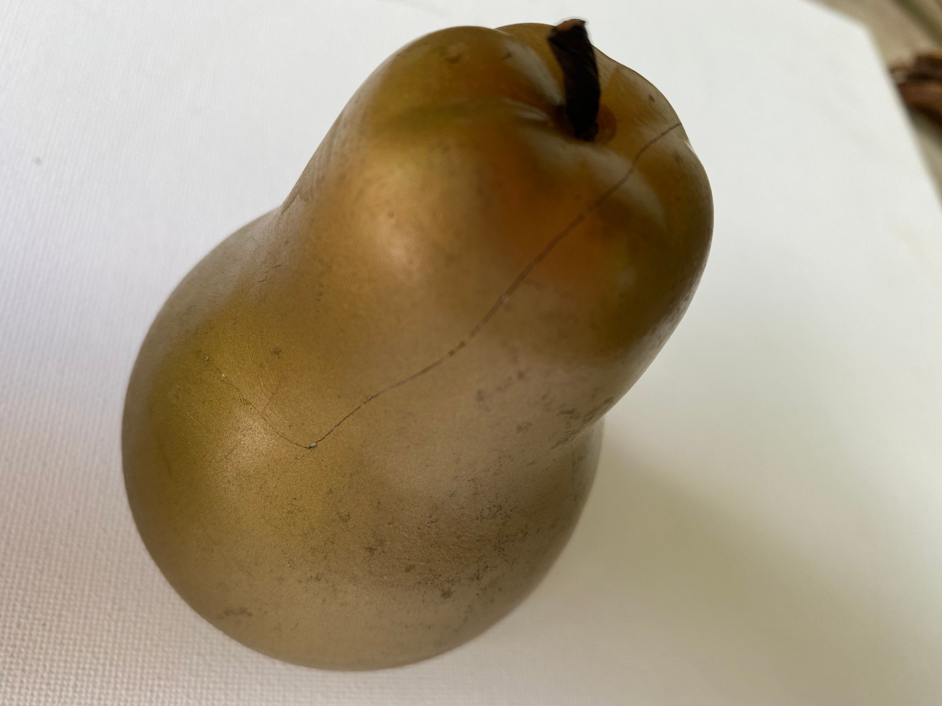 Vintage Gold Faux Fruit 7 Stück Gips oder ähnliche Früchte Etsy