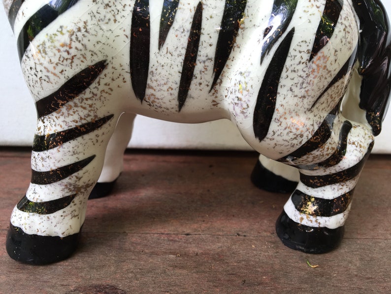 fat zebra statue