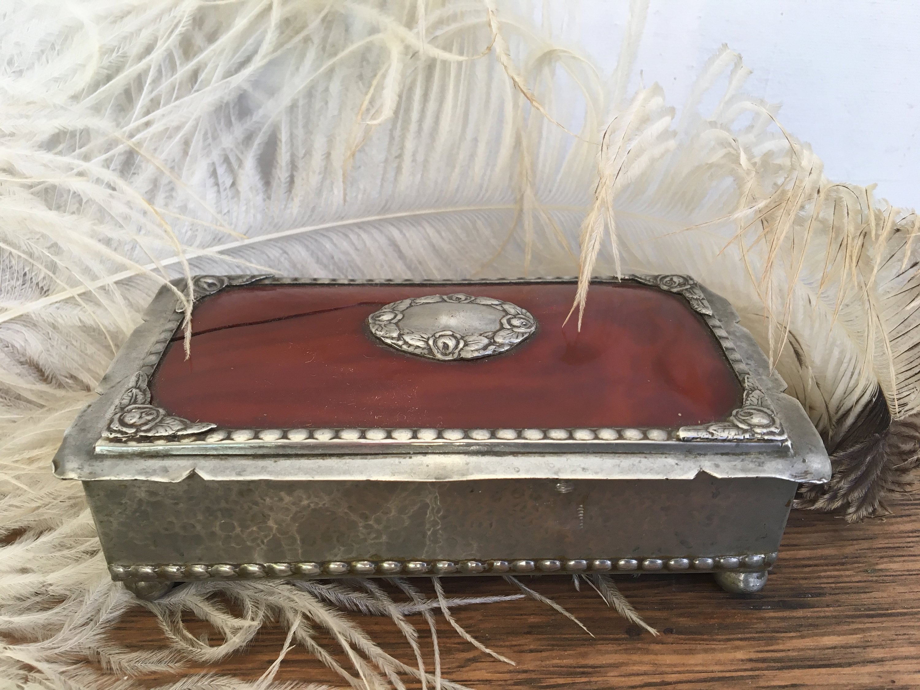 georg jensen cigarette case Antique Cigarette Box, Silver Lid With Canelian? Woode Box, Keepsake Box,  Looks Like Georg Jensen Unmarked, Tobacciana