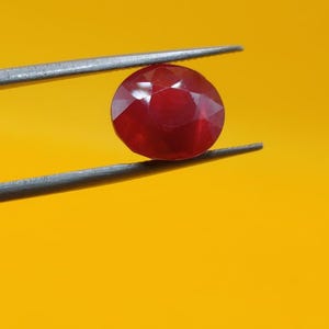 Naturlig gammal burma rubin ouppvärmd karat 6.50