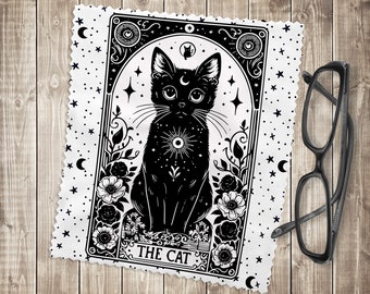 The Cat Tarot Lens Cleaner, Microfibre Cloth, Glasses Cloth