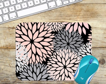 Dahlias Mouse Pad Easy Glide Non Slip Tough Neoprene