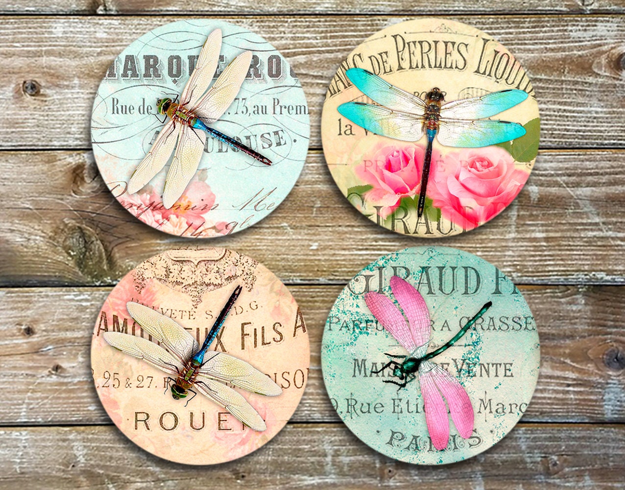 Diamond Art Butterfly Coasters With Caddy and Sealant 