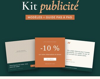 Facebook- und Instagram-Werbepaket für Ferienwohnungen | Anpassbare Anzeigenvorlagen und ein PDF-Leitfaden für Ihre erste Kampagne