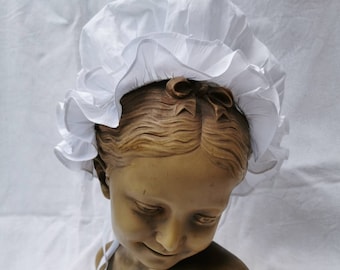 Clothes French Vintage, Childs Bonnet , Costume, Film/Stage props, Victorian Clothes.Re-enactment.