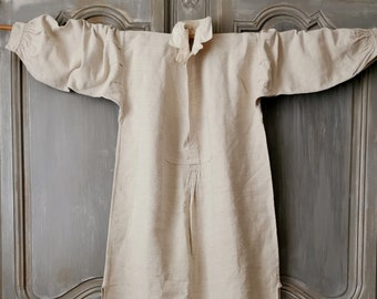 French Vintage, Chanvre, Linen,  Hemp Shirt, Home Spun, Handwoven , 1880, Chanvre, Romantic , Re-enactment , Prairie, French Farmhouse