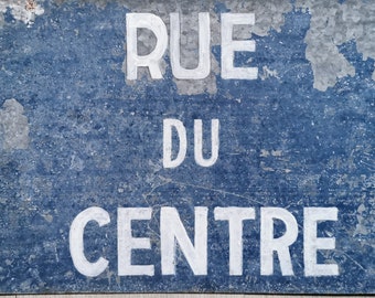 Wall decor, French Shabby Decor,  Street Sign, Loft decor, French blue, Industrial decor, Kitchen Decoration, French Street Sign. Home Decor