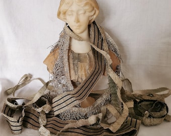 Antique Silver Gilt Fringe and Braid, 18th/19th Century Costume Trim