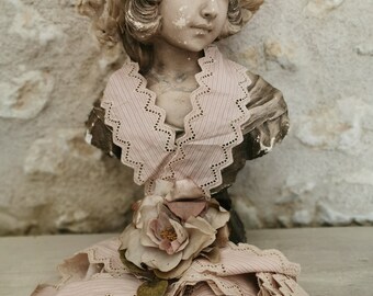 Broderie anglaise, 3 mtrs Vintage broderie anglaise, candy stripe, doll clothes, baby clothes, projects, wedding materials, french lace.