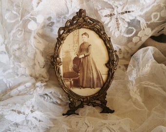 Photograph frames,French Vintage frames, Gilt Bronze Frame, French country decor, Sustainable Decor.