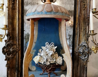 French Vintage, Antique  Flowers, Wedding  Bouquet,  French Shabby Decor, Boudoir Decor.