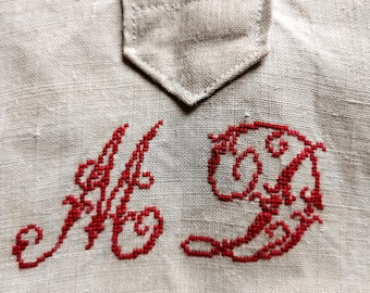 Chore Clothes, French Pure Linen Shirt, Antique Linen , Re- Enactment, Prarie, Farmhouse, Artists Smock, Sustainable Clothing Gender Neutral