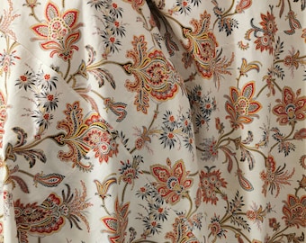 Fabrics French Vintage , French Antique, Textiles Provençal ,Teinte Indienne, Printed Cotton, Textiles, Provence, French Country Living