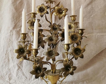 Candelabra, Antique French Candelabra,  Ornate Candelabrum, Chateau Decor , Vintage French Candle Stick, Nordic Decor. Chateau Interiors.