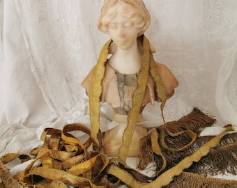 Antique Gold Bullion Trim  Braids and Fringing, 18th-19th Century Costume Trims