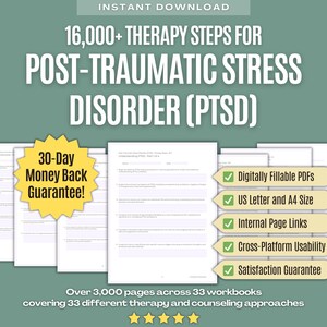 Posttraumatiskt stressyndrom (PTSD) • Megapaket med terapisteg • Färdplan, behandling, läkning, sessionsflöde