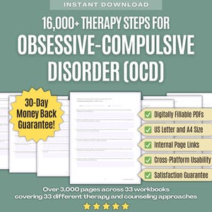 Tvångssyndrom (OCD) • Megapaket med terapisteg • Färdplan, behandling, läkning, sessionsflöde