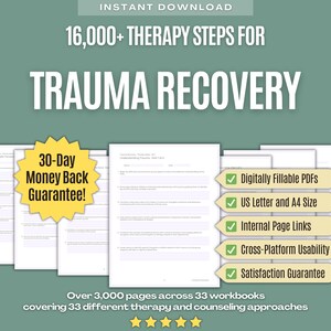 Traumaåterhämtning • Megapaket för terapisteg • Färdplan, behandling, läkning, sessionsflöde, guide