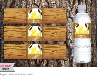 Tangled Labels: Water Bottle Labels (Digital File)