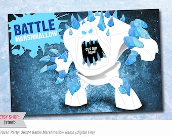 Frozen Party Game: Battle Marshmallow Game (Digital File)