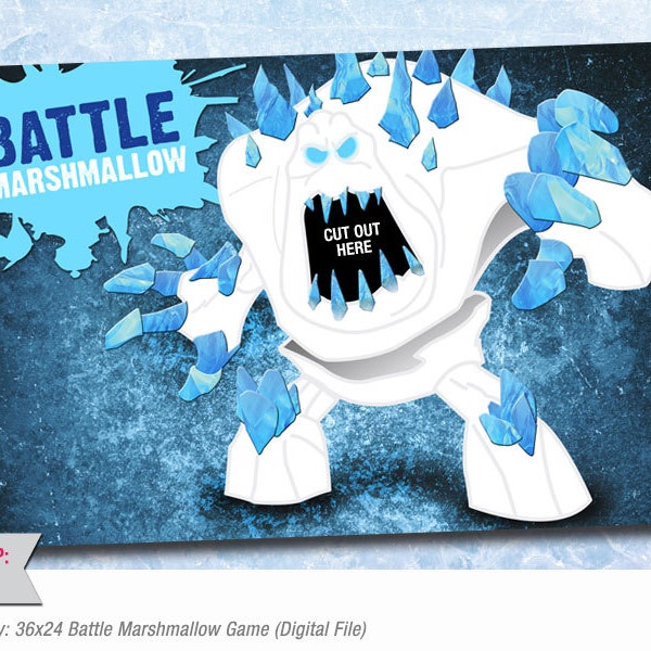 Frozen Party Game: Battle Marshmallow Game (Digital File)