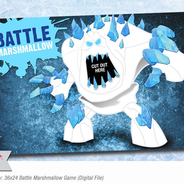 Frozen Party Game: Battle Marshmallow Game (digitaal bestand)