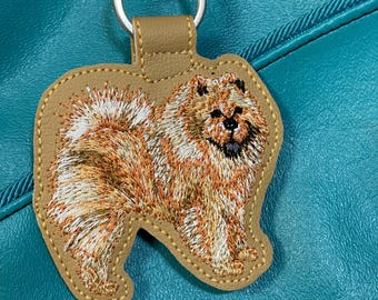 Chow Chow Keychain - Fluffy Dog Bag Tag - Lion Dog Charm - Dog Lover Gift - Chow Chow Mom Gift - Pet Memorial - Tan-Red, or Black Chow