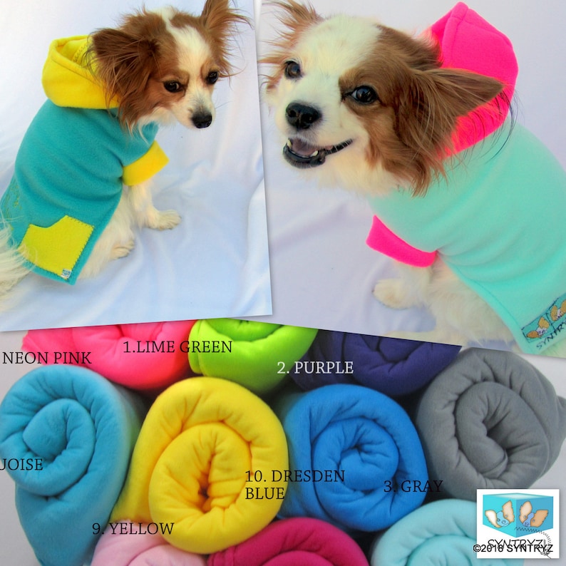 Dog Hoodies Custom Sizes from 2xsmall 3Xlarge Super soft Etsy