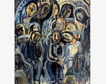 Large Subway Painting - Métro Dream/Paris - 32x40 on Canvas