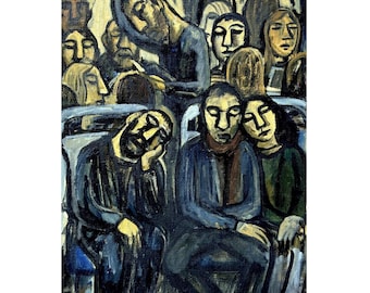Large Oil Painting - Métro Dream - Original 24x36 Oil on Canvas
