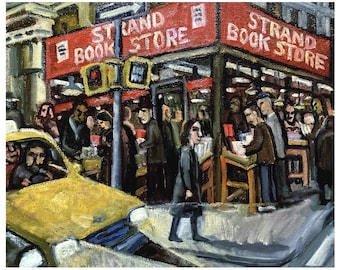 Strand Book Store/NYC - Original Painting, 18x24 Oil on Canvas