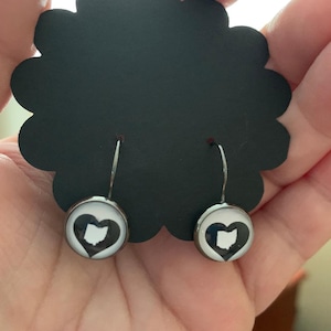 Heart Ohio Pair of Earrings