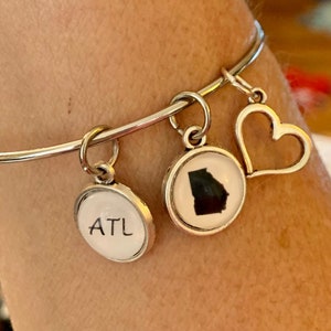 Atlanta Georgia ATL Charm Bracelet