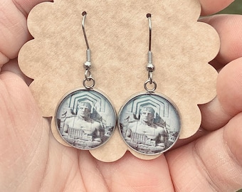 Cleveland Guardians Stainless Steel Dangle Earrings