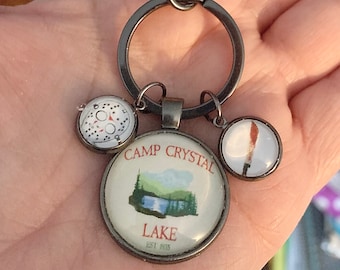 Friday The 13th Keychain With 2 Charms