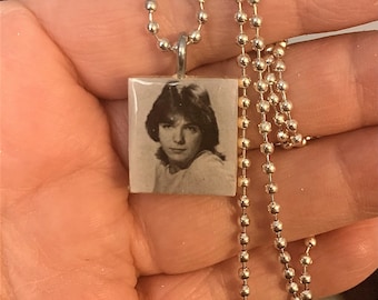 David Cassidy Scrabble Pendant With Stainless Steel Ball Chain