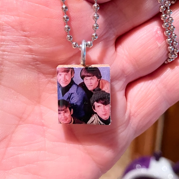 The Monkees Scrabble Tile Pendant With 24 Inch Ball Chain