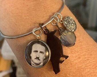 Edgar Allan Poe Charm Bracelet