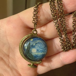 Van Gogh Starry Night Double Pendant